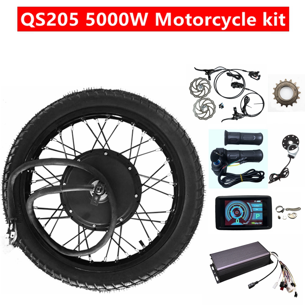 Kit de rueda trasera para moto - 72V 5000W Hub Motor Kit reseña y precio