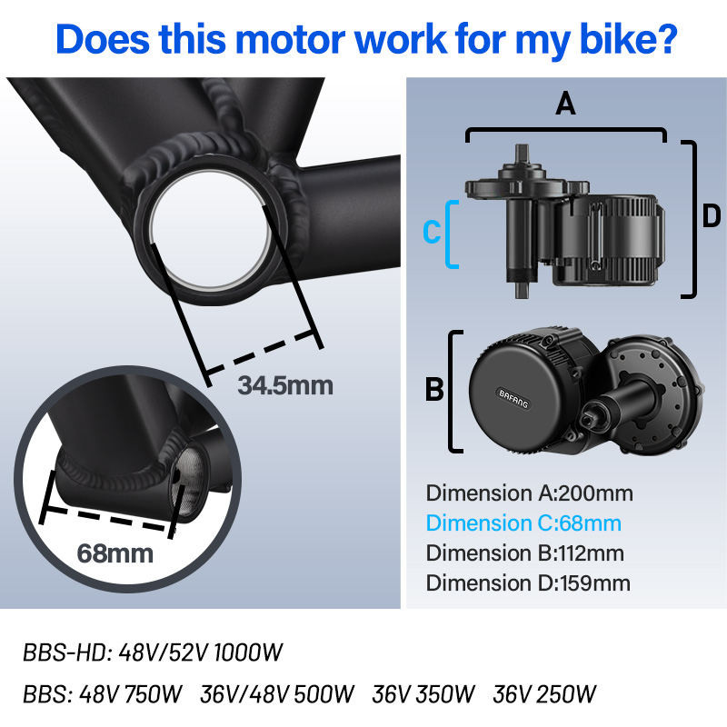 BAFANG BBSHD BBS01 BBS02B BBS0 - Bafang Bbs02B 48V 750W Mid Drive Kit reseña y precio